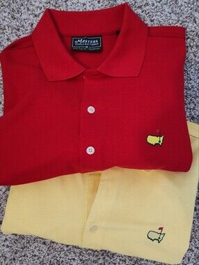 ⛳️VINTAGE Masters Collection Polo Shirt Red Pima Cotton BUNDLE Golfcore 💸 Y2K